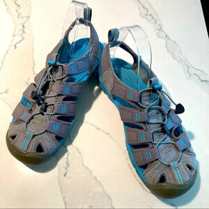 KEEN Sz 9 Anti-Odour Anatomic Footbed  Waterproof Bungee Closure Outdoor Sandals